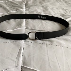 Black leather belt